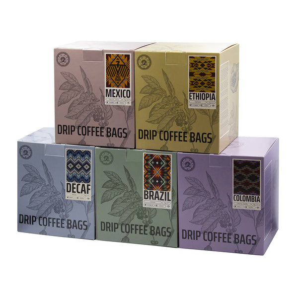 DRIP COFFEE KOLEKCIJA - PILNS KOMPLEKTS - 5 atšķirīgas kastītes